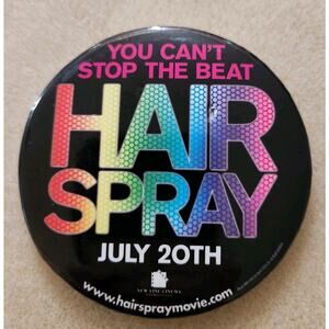 New Line Cinema "Hairspray" John Waters Movie Film Promotional Button